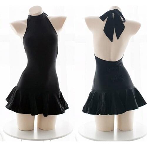Cos Saber Japanese Swimsuit Cosplay Fate Zero Stay Night Sukumizu Black Swimwear