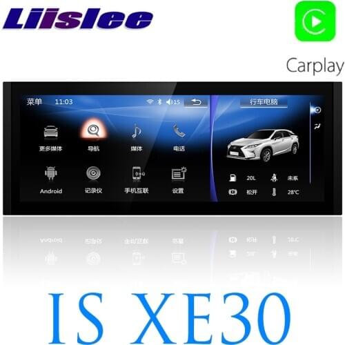 LiisLee Car Multimedia DVD GPS Audio Radio Stereo Add CarPlay For Lexus IS IS200t IS250 IS300 IS350 2013~2020 Navigation NAVI