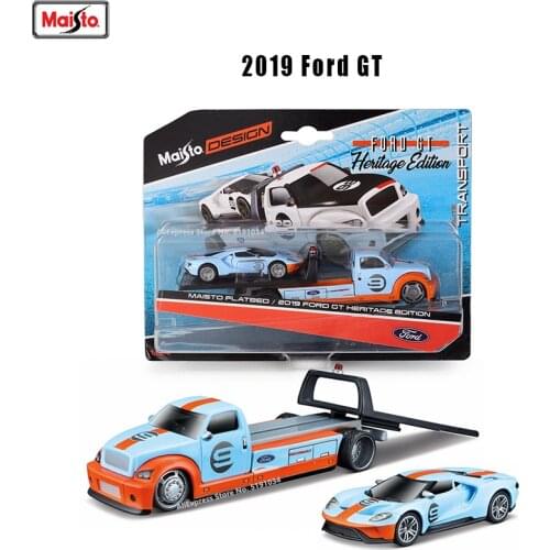 Maisto 1:64 Hot New Product 2019 Ford GT 1970 Dodge Design elite transport Die-casting car model collection gift toy