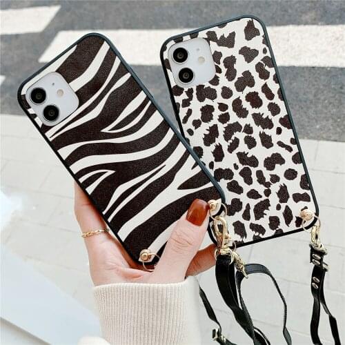 Frosted Leopard Zebra Phone Case for IPhone 11 7 Case Back Cover for IPhone 11 12 Pro XS Max X 8 7 6s Plus SE XR Case