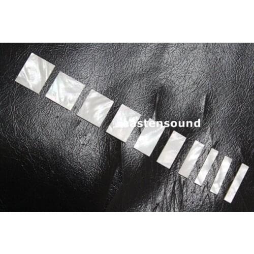 2mm Thick Mother of Pearl Block Inlay Set for Les Paul Custom Guitars CNC Cut for 10pcs per set