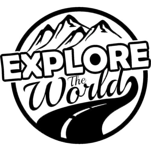 Personality Explore The World Car Stickers Motorcycle Decals Motorcycle Accessories Waterproof PVC Cover Scratches Waterproof