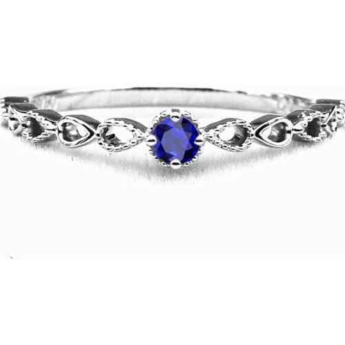 Solid 14k White Gold Natural Ruby Round Engagement Ring Wedding Band Art Nouveau Trendy Fine Jewelry Pear Shape Shank Millgrain