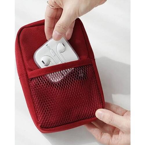 Digital USB Cable Gadget Organizer Zipper Charger Wires Storage Bag Portable Power Bank Pouch Travel Cable Bag