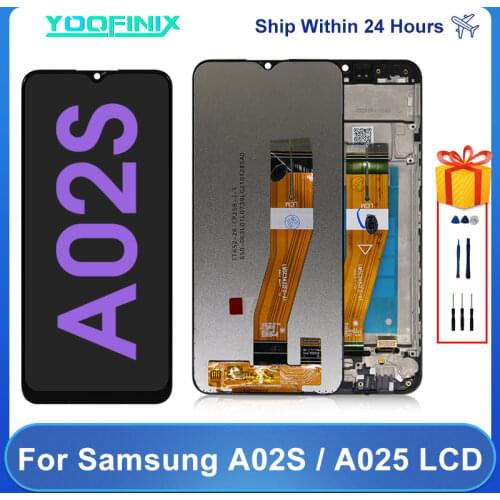 Original For Samsung Galaxy A02S LCD Display Touch Screen Digitizer Replacement Parts For SM-A025F/DS A025F SM-A025G/DS A025 LCD