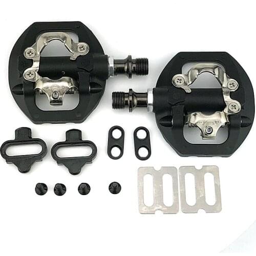 RACEWORKS New SPD-A530 Mountain Lock Pedal Flat Foot Trample Dual-use Without Conversion Aluminum Alloy Self-locking Pedal