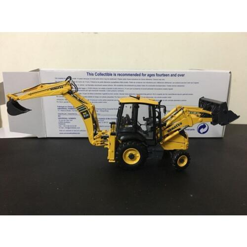 Rare! Komatsu WB93R-8 Backhoe Loader 1:50 Scale DieCast Universal Hobbies UH8142