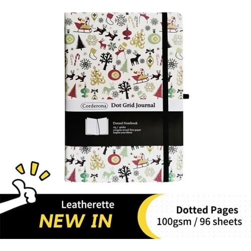 Christmas A5 Dotted Journal Hard Cover 100gsm Dot Grid Bullet Notebook Travel Planner Diary