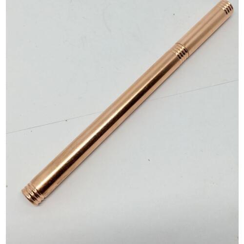 Handmade Red Copper Liquid Gel ink Pen 0.5mm Unique Cool Pen Novelty Design Heavy Pens Writing Instrument Stationery Gifts 55g