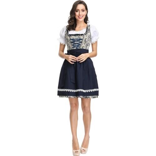 Sexy Ladies Germany Oktoberfest Carnival Party Beer Girl Costume Bavarian Traditional Festival Wench Dirndl Dress