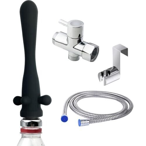 Silicone Shower For Anal Washer Enema Shower WC Ducha Anal Cleaner Douche Enema Nozzle Bidet Toilet Shower Enema Lavement Anal