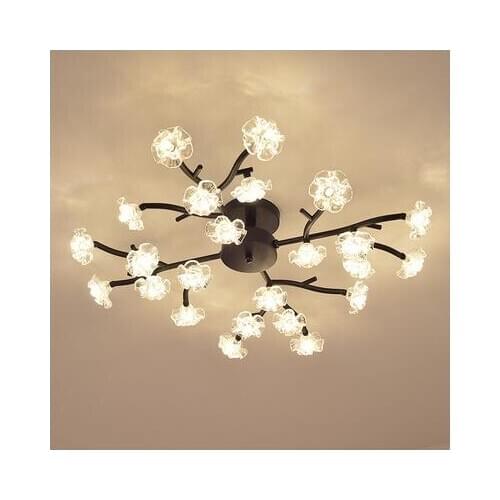 Plum bedroom ceiling lamp Simple modern Nordic creative living room lamp Warm romantic girl room wedding room lamp