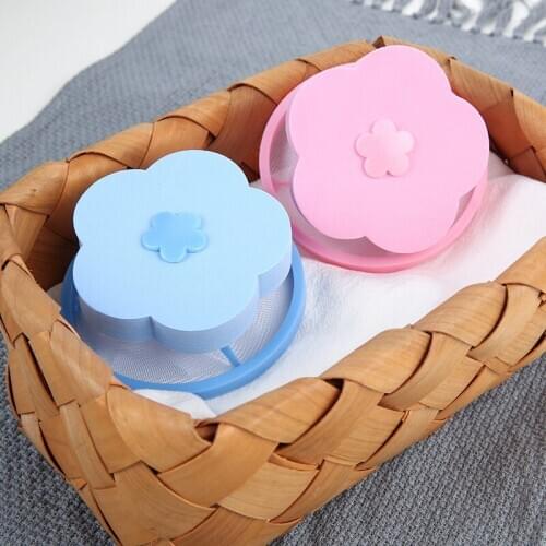 Washing Machine Floating Object Filter Bag Creative Plum-shaped Depilation Net Cleaning Washing Bag Hair Remover