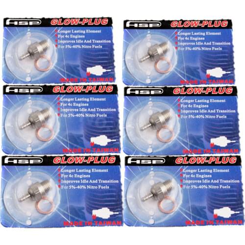 6pcs N3 N4 Glow Plugs #3 #4 Hot Spark Vertex SH Engine Parts Accessroies For Nitro Truck Replace OS RC Model Car HSP 70117