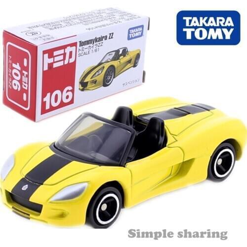 Takara Tomy Tomica No.106 Tommy kaira ZZ roadster model kit 1:61 Diecast miniature Car toy hot pop baby toys magic funny puppets