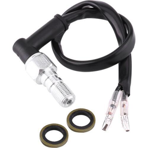 Universal Motorcycle Hydraulic Brake Switch Rear Set Car-Styling Hydraulic Brake Light Switch with Washers M10x1.25 M10x1