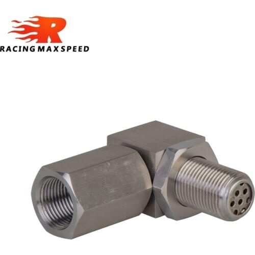Universal M18*1.5 Oxygen Sensor Extender 90 Degree 02 Bung Extension Catalytic Converter O2 Oxygen Sensor Spacer