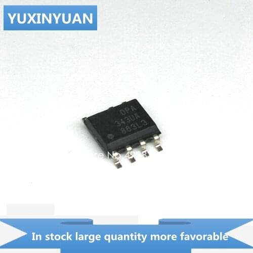 YUXINYUAN 10PCS/LOT OPA343UA OPA343U OPA343 OPA 343UA A343UA PA343UA SOP8 in stock in stock