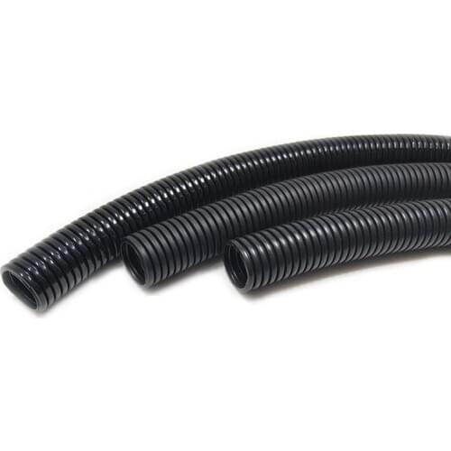 1m/lot Flexible Insulate Flame retardant PA PP PolyethyleneTubing corrugated tube pipe Plastic Split Tubing