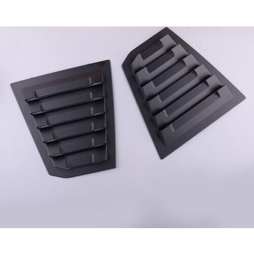 1Pair Matt Black Rear Side Window Quarter Scoop Louver Shutter Cover Trim ABS Fit For Chevrolet Cruze 2016 2017 2018 2019