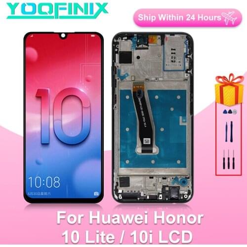 "6.21" For Huawei Honor 10 Lite Display LCD Touch Screen Digitizer Display Replacement Parts For Honor 10i HRY-LX1 HRY-LX2 LCD