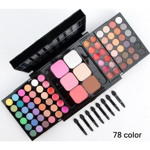 78 color Professional Makeup Palette Sets Combo matte shimmer eye shadow Concealer Brightening waterproof Makeup Kit Cosmetics