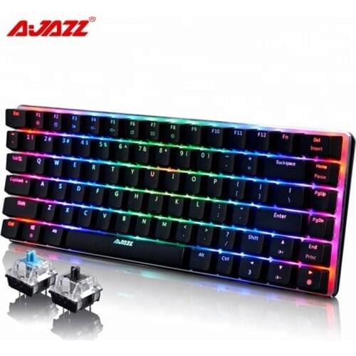 AK33 RGB Backlit Mechanical Keyboards 82 Anti-gosting Keycaps for Windows PC Gamer Keyboard N-key Rollover Keyboard
