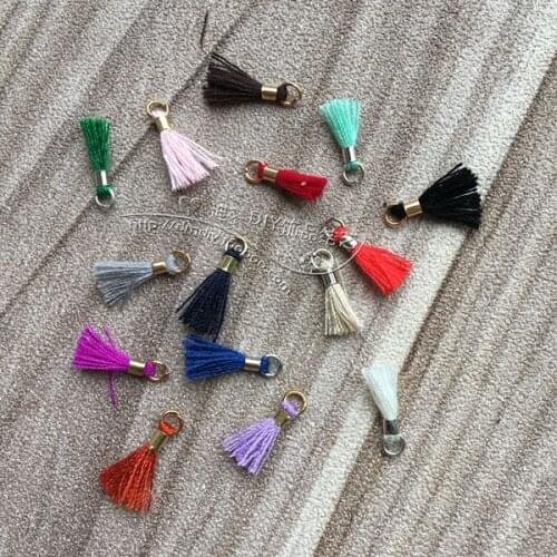 DIY jewelry accessories Mini band lap Su Sui Hand-string bead special Cotton thread tassel Tassels are small With a circle Lengt