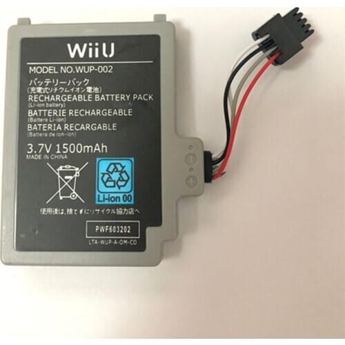 Free shipping 3.7V 1500mAh WUP-012 rechargeable battery pack for Nintend WII WIIU Gamepad Controller 10pcs/lot