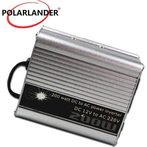 DC 12V to AC 220V USB Port Modified Sine Wave Car Voltage Transformer 200W Car Power Inverter Converter