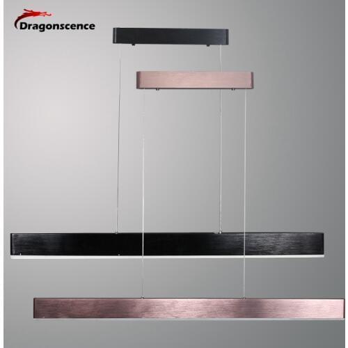 Dragonscence New Modern Led Lustre Pendant Lights For Living Room Dining Room Bar Kitchen Suspension Pendant Lamp brushed