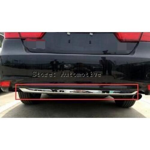 Glossy bright Chrome rear door bottom bumper protector cover trim For TOYOTA Camry 2015 2016 2017