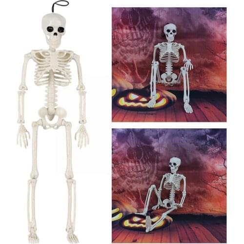 Halloween Horror Skull Skeleton Garden Evil Party Scary Bones Halloween Decoration Props Lifelike Trick Human Body Full Par Y5J3