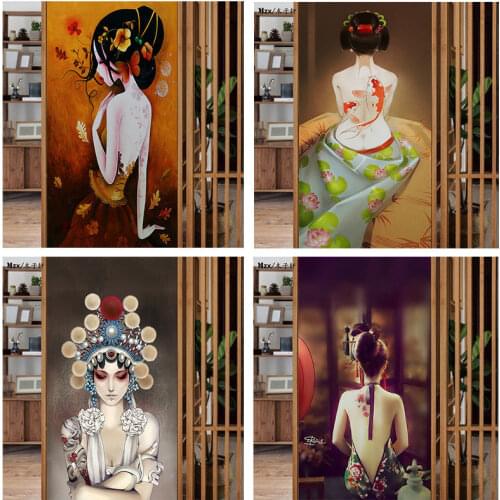Custom Size Beijing opera staticwindow film privacy Mirror Non-adhesive vinyl Sticker glass window For Bathroom Home Decoration