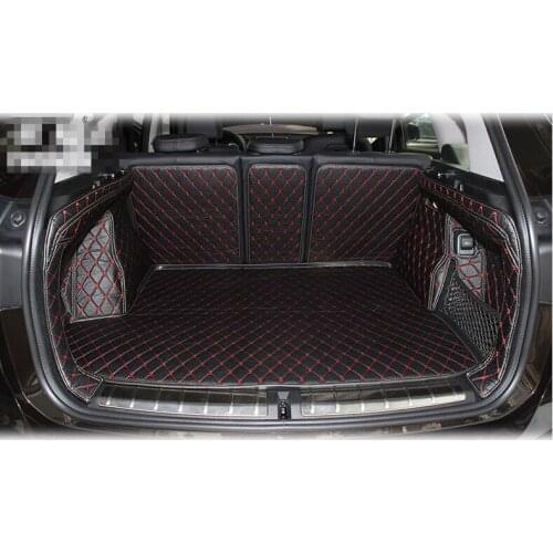 Good carpets! Full set car trunk mats for BMW X1 F48 2017 waterproof boot carpets cargo liner mat for BMW X1 2016,Free shipping