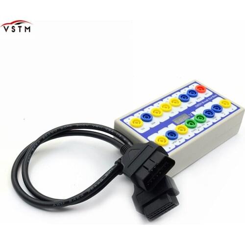 Best Price OBDII Protocol Detector Diagnostic Connector Detector Auto Car OBD 2 Break Out Box OBD2 Breakout Box OBD