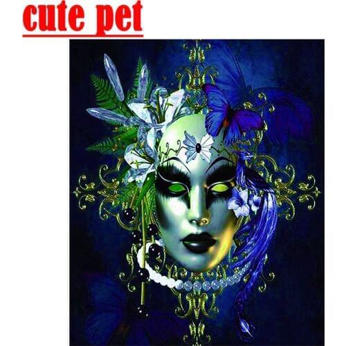 The masked lady diy Home Wall 3d figure diy Diamond Painting Kit, diamonds paintings for home decor Mosaic