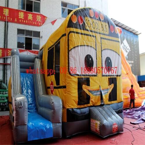 Customized size bounce inflatable slide,inflatable bounce house with slide for sale