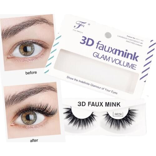 False Eyelashes 3D Make Up Lashes Faux Mink 1 Pair Natural Fashion Eyelash Extensions Handmade Fake Daily Individual Eyelashes