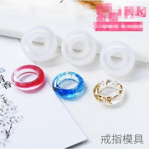 New Transparent Silicone Mould Dried Flower Resin Decorative Craft DIY arc ring mold Type epoxy resin molds for jewelry