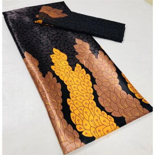 New Arrival Imitated Silk Wax Materials 2020 Nigerian Chiffon Fabric Women African Fabric Ankara High Quality Wax Prints Fabric