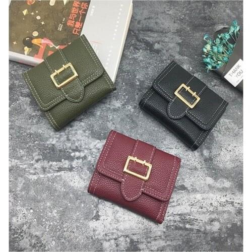 New Wallet Women Vintage Fashion Small Wallet Leather Purse Female Money Bag Small Zipper Coin Pockets