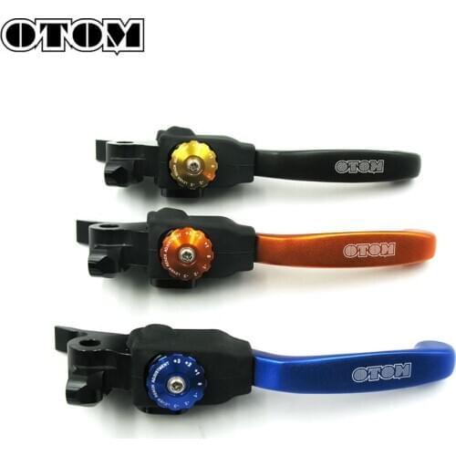 OTOM Motorcycle Brake Handle CNC Pit Bike 7 Gears Adjustable Folding Front Brake Lever Grips For KTM EXC SX SXF HUSQVARNA TE FC