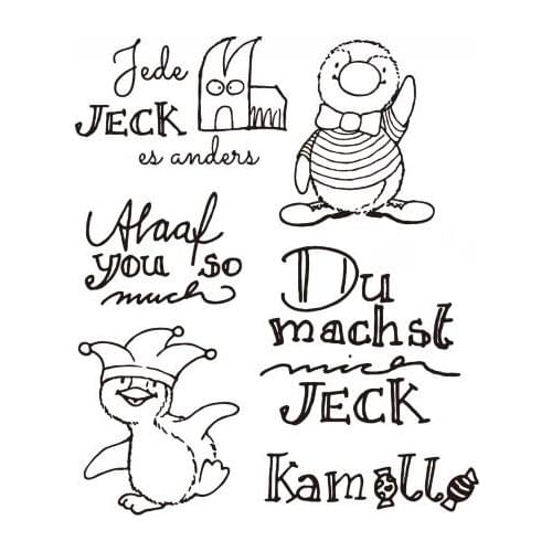 German Words Transparent Clear Silicone Stamp/Seal for DIY scrapbooking/photo album Decorative clear stamp ST0331