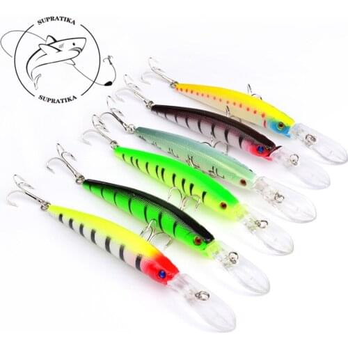 Wobbler Fishing Lures Professional Minnow Hard Bait 145mm/14.7g With 6# Hooks Sea Fishing Crankbait Stripe Jerkbait Bionic Bait