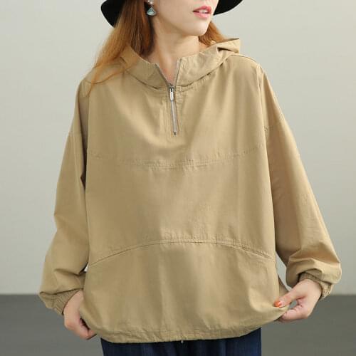 Hooded Simple Plus Size Sweatshirt 2021 Autumn New Solid Color Pullover Harajuku Casual Long Sleeve Top Jacket Womens e226