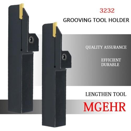Lengthen MGEHR Grooving Tool Holder MGEHR3232-4T35 5T35 5T40 Cut Deep Longer Straight Shank External Tool Holder MGMN Inserts