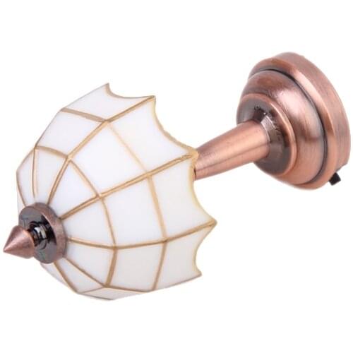 Vintage Doll House Miniature LED Working Tulip Table Lamp Light 1/12 Scale