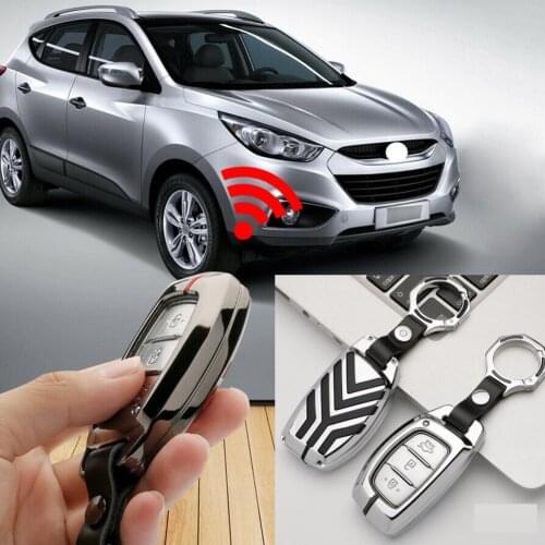 High Quality Zinc Alloy Car Key Fob Case Cover For Hyundai Elantra Tucson Venue Ioniq Sonata Key Case Hard Shell