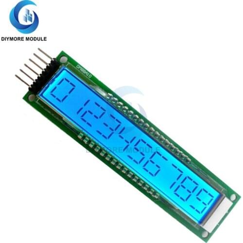 LCD Module Blue Screen 10-Bit 16-Segment LCD Display Module Panel DM8BA10 DC 5V TM1622 Chip
